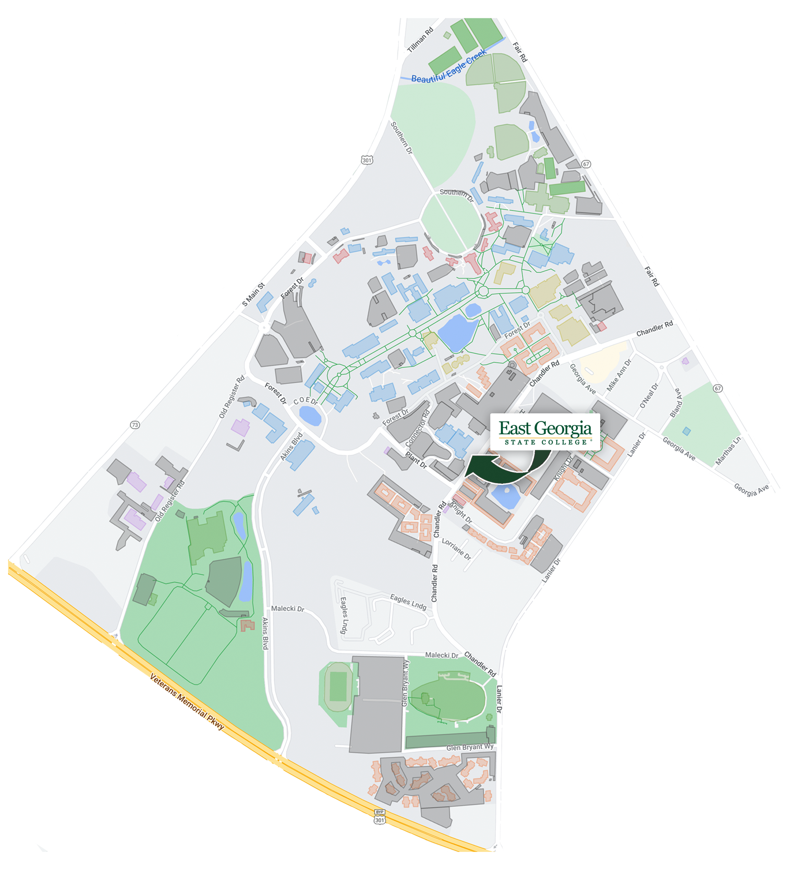 EGSC-Statesboro Map